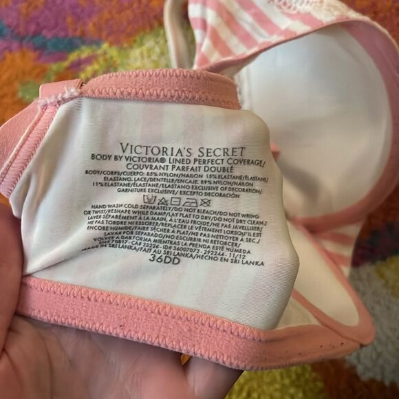 BODY BY VICTORIA’s SECRET LINED PERFECT COVERAGE BRA 36DD - Picture 4 of 5